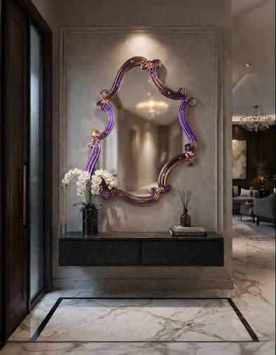Palazzo Violet Venetian Baroque Mirror